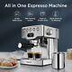 1.8l Espresso Coffee Maker Machine Cappuccino/latte 20bar Withmilk Frother Wand