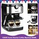 1300w Home Kitchen Coffee Machine 900ml Espresso Machine Cappuccino Latte Black