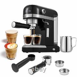 1350W Espresso Machine Coffee Cappuccino Maker Cafe Detachable with Milk Frother