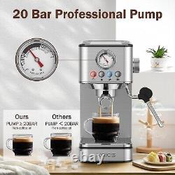20 BAR Espresso Coffee Machine Espresso Maker Coffee Machine 58oz Water Tank