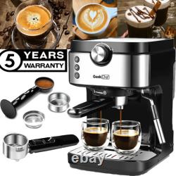 20 Bar Coffee Machine with Foaming Milk Frother Wand Espresso Cappuccino Maker New