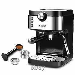 20 Bar Coffee Machine with Milk Frother Wand Espresso Cappuccino Latte Mocha Maker