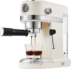 20 Bar Espresso Coffee Machine with Steam Wand for Latte Espresso and Cappuccino