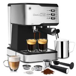 20 Bar Espresso Coffee Maker Machine Cappuccino/Latte withMilk Frother Steam Wand