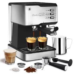 20 Bar Espresso Machine Cappuccino/Latte Coffee Maker with Milk Frother Wand US