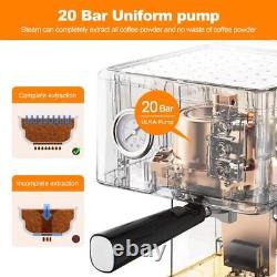 20 Bar Espresso Machine Coffee Cappuccino Latte Maker with Milk Frother Wand