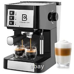 20 Bar Espresso Machine, Compact Espresso Maker with Milk Frother Wand