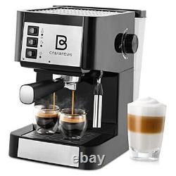 20 Bar Espresso Machine, Compact Espresso Maker with Milk Frother Wand