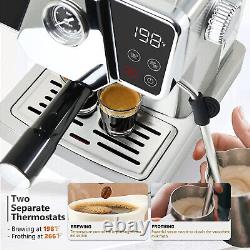 20 Bar Espresso Machine Touch Screen Coffee Cappuccino and Latte Maker 1350W
