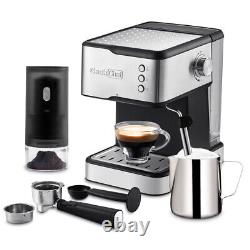 20-Bar Espresso Machine With Milk Frother Wand Coffee Latte Cappuccino Maker 950W