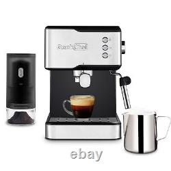 20 Bar Espresso Maker Coffee Machine Cappuccino latte Maker with 1.5L Water Tank