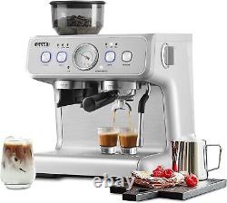 20 Bar Fast Heating Automatic Cappuccino Coffee Maker with Milk Frother for Espr