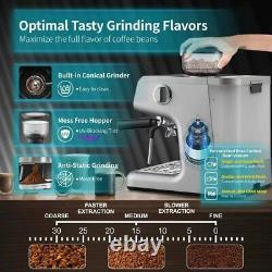 20 Bar Fast Heating Automatic Cappuccino Coffee Maker with Milk Frother for Espr