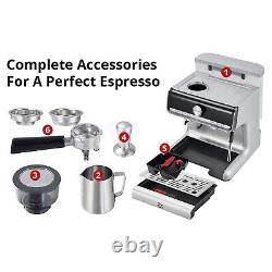 20 Bar Semi-Auto Espresso Machine Latte Cappuccino Coffee Maker 2.8L Water Tank