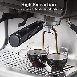 20 Bar Upgraded Espresso Machine Latte Coffee Maker with Grinder Fast Heating 120V