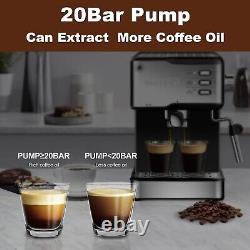 20 Bar cappuccino coffee machine Geek Chef with milk cream 1.5L