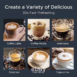 20Bar Coffee Machine withMilk Frother Espresso Maker for Cappuccino Latte Machiato