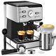 20bar Espresso Machine Cappuccino Latte Coffee Maker Milk Frothe 1.5l Water Tank