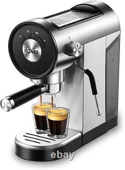 20Bar Espresso Machine Coffee Maker 1250W Foaming Milk Frother 900mL Water Tank