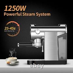 20Bar Espresso Machine Coffee Maker 1250W Foaming Milk Frother 900mL Water Tank