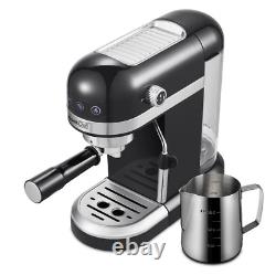 20Bar Espresso Machine Coffee Maker 1350W Foaming Milk Frother 1.4L Water Tank