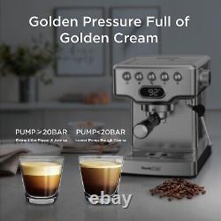 20Bar Espresso Machine Electric Coffee Marker Latte Cappuccino 1.8L Water Tank