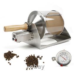400 Quartz Glass Drum Gas Coffee Bean Roasting Machine Heating Home Roaster