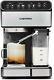 6 In 1 Espresso Coffee Machine Cappuccino Maker Latte Withsteam Glass Pot Washable