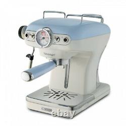 Ariete Vintage 850W 0.9 Liter Kitchen Countertop Espresso Coffee Machine, Blue