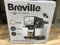 BREVILLE One-Touch VCF107 Coffee Machine Black & Chrome