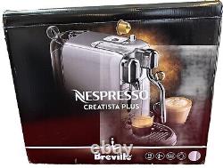 Breville Nespresso Creatista Plus Coffee Espresso Machine, Brushed Stainless