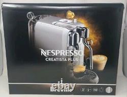 Breville Nespresso Creatista Plus Coffee Espresso Machine, Brushed Stainless NEW