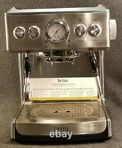 Brim 19 Bar Espresso Machine, Fast Heating Model TSK-1859B As-Is READ Below