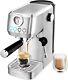 Casabrews Espresso Machine 20 Bar Coffee Machine With 49oz Water Tank Stainless