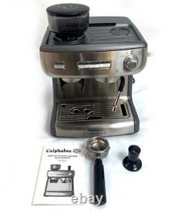 Calphalon Temp IQ Espresso Machine with Coffee Grinder, Tamper, Steam Wand