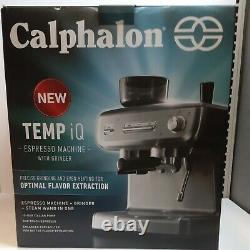Calphalon Temp IQ Espresso Machine with Grinder & Steam Wand NEW in box