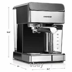 Chefman 6 in 1 Espresso Maker Coffee Machine with Milk Frother and 15 Bar Pump