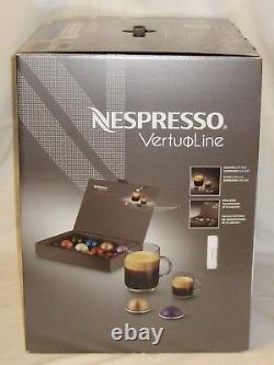 Chrome Nespresso VertuoLine Espresso Machine Coffee Maker GCA1-US-CH-NE Capsules