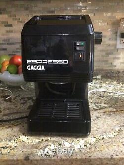 Coffee Espresso Gaggia Machine Model Espresso Black with Accessories Great