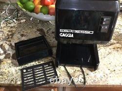 Coffee Espresso Gaggia Machine Model Espresso Black with Accessories Great