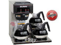Coffee Maker BUNN VP17-3 Pourover Low Profile Brewer Machine 3 Warmer Commerical