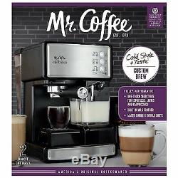 Coffee Mr Espresso Maker Cup Machine 4 Cappuccino Cafe Steam BVMC-ECMP1000