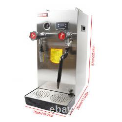 Commercial Water Steam Boiling Machine Coffee Cappuccino Milk Foam Frothering 8L