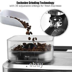 Costway Espresso Cappucino Machine Coffee Maker Stainless with Grinder Steam Wand