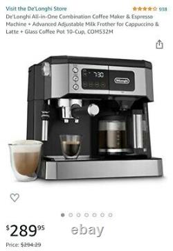 De'Longhi BCO430BM Combination Pump Espresso and 10c Drip Coffee Machine with