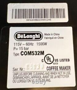 De'Longhi Coffee Maker & Expresso Machine + Adv Adjustable Milk Frother COM532M