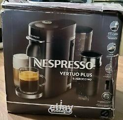De'Longhi Nespresso Vertuo Plus Deluxe Coffee Espresso Maker Black uses PODS