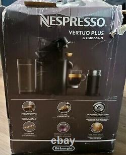 De'Longhi Nespresso Vertuo Plus Deluxe Coffee Espresso Maker Black uses PODS