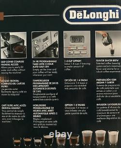 DeLonghi BCO430BC Combo Pump Espresso and 10-Cup Drip Coffee Machine with Frother