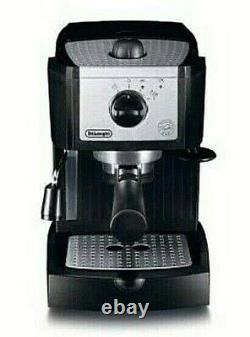DeLonghi EC155 Espresso Machine Black With Frother and Built in Tamper Used